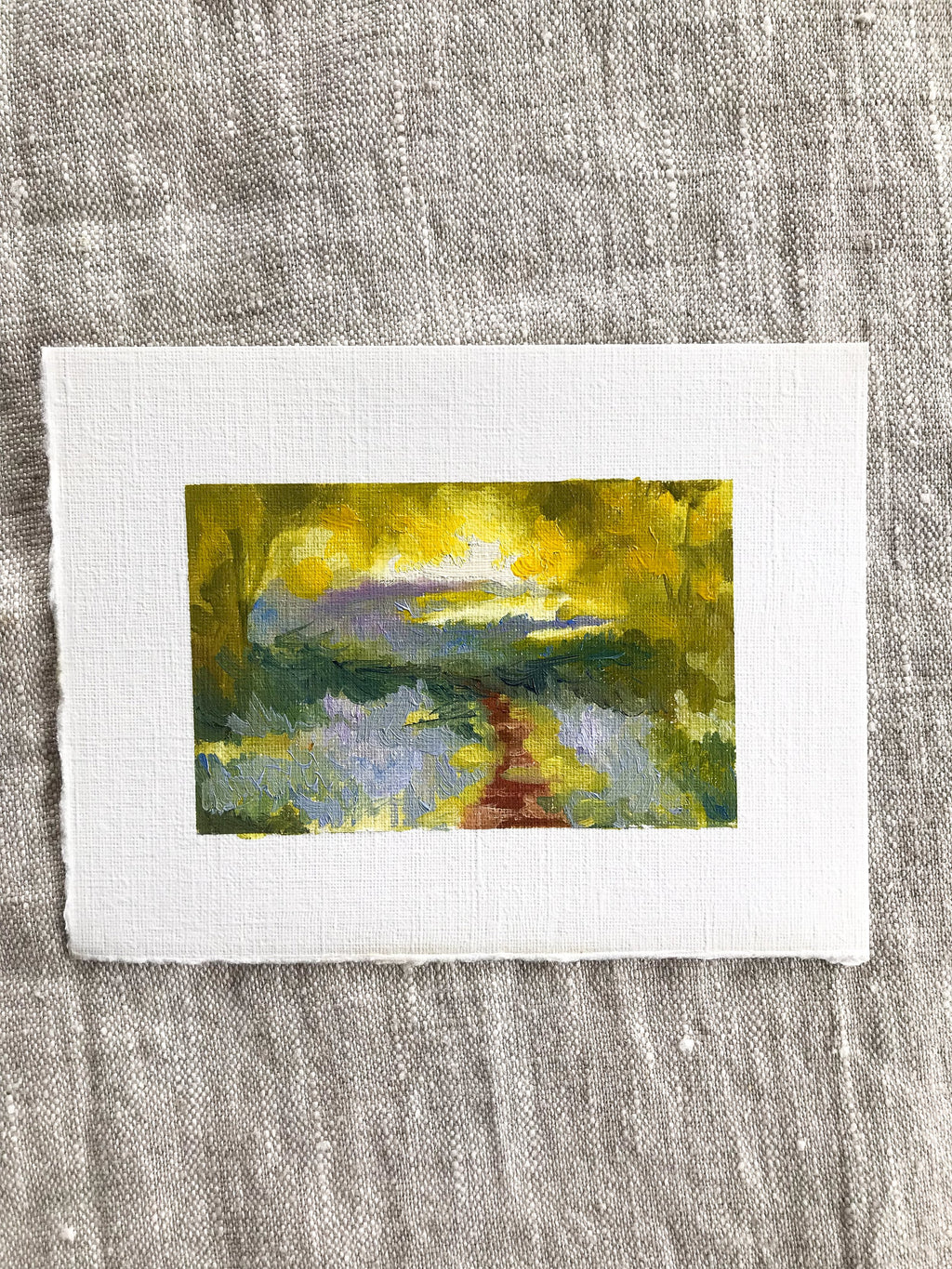 'Blue Bell Wood Study' - Oil on paper