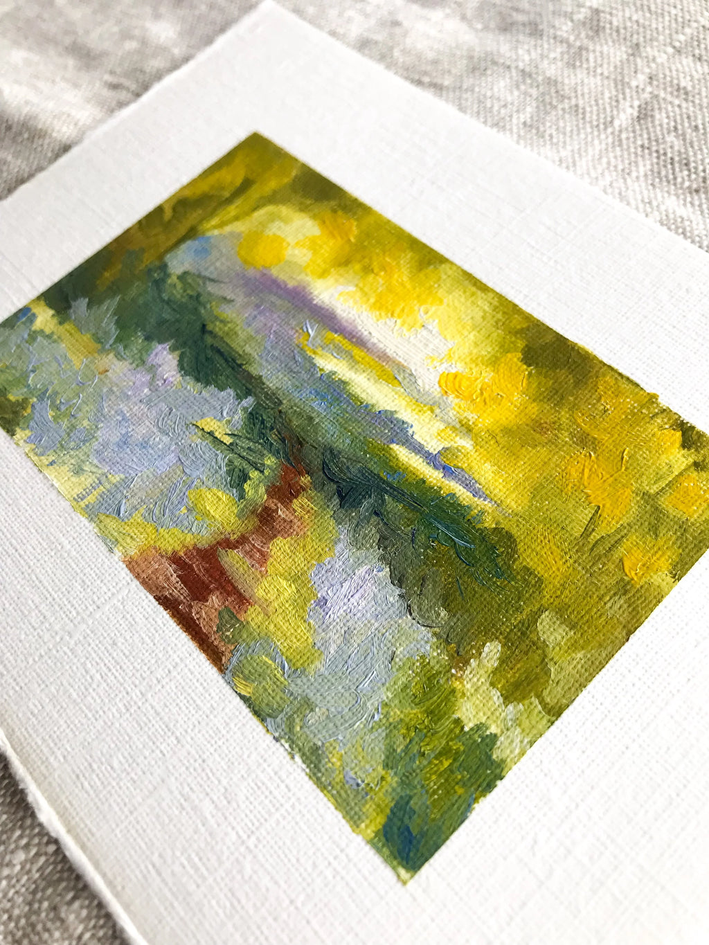 'Blue Bell Wood Study' - Oil on paper