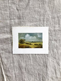 'Spring Fields' - Oil on paper original