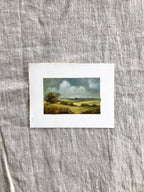 'Spring Fields' - Oil on paper original