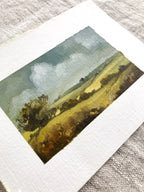 'Spring Fields' - Oil on paper original