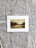 'Quiet Fields' - Oil on paper