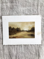 'Quiet Fields' - Oil on paper